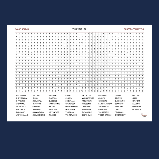 Custom Word Search Puzzle – 36" × 24"